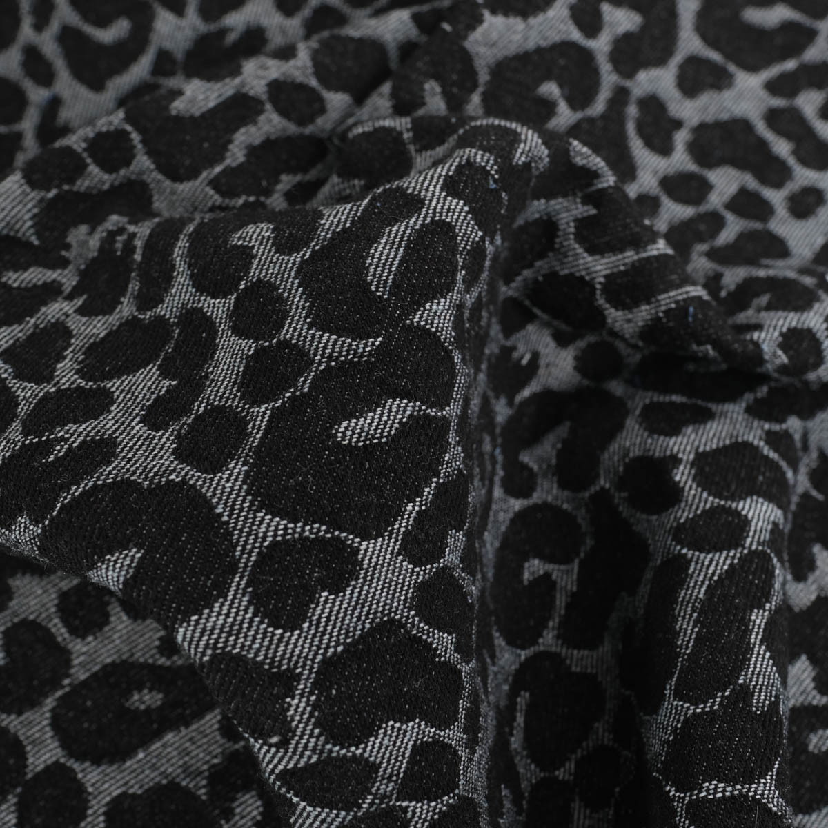 Kopie van Tissu Demin Jacquard Léopard